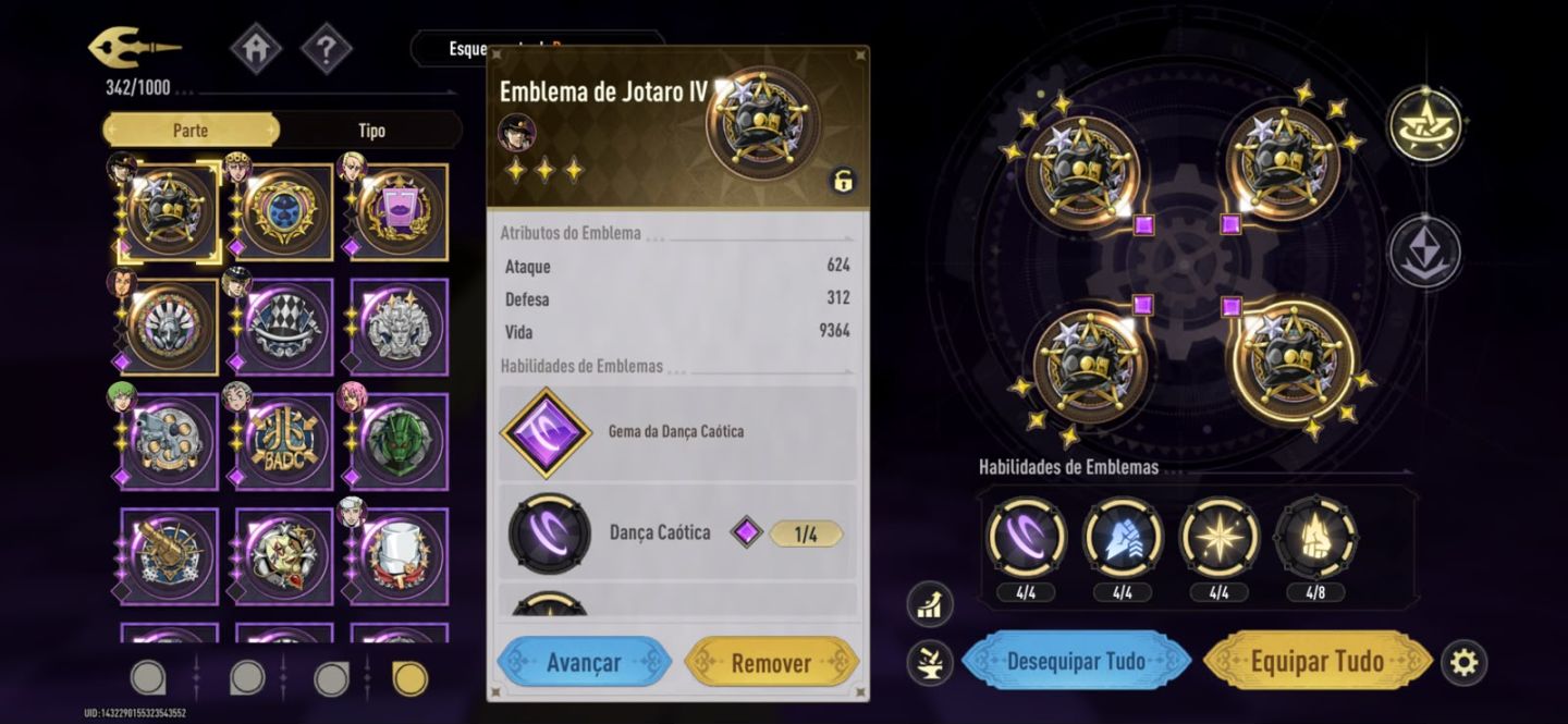CONTA JOTARO PLATINUM S11 - JOJO BIZARRE ADVENTURE GOLDEN SPIRIT