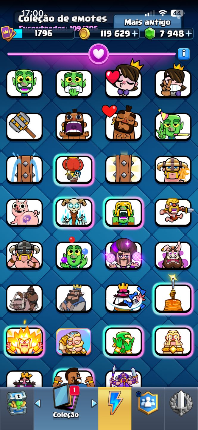 Conta de Clash royale com 7900 gemas