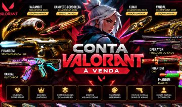 CONTA VALORANT COMPLETA | CHAMPIONS 2021/22/23 | KARAMBIT + BUTTERFLY + KUNAI |