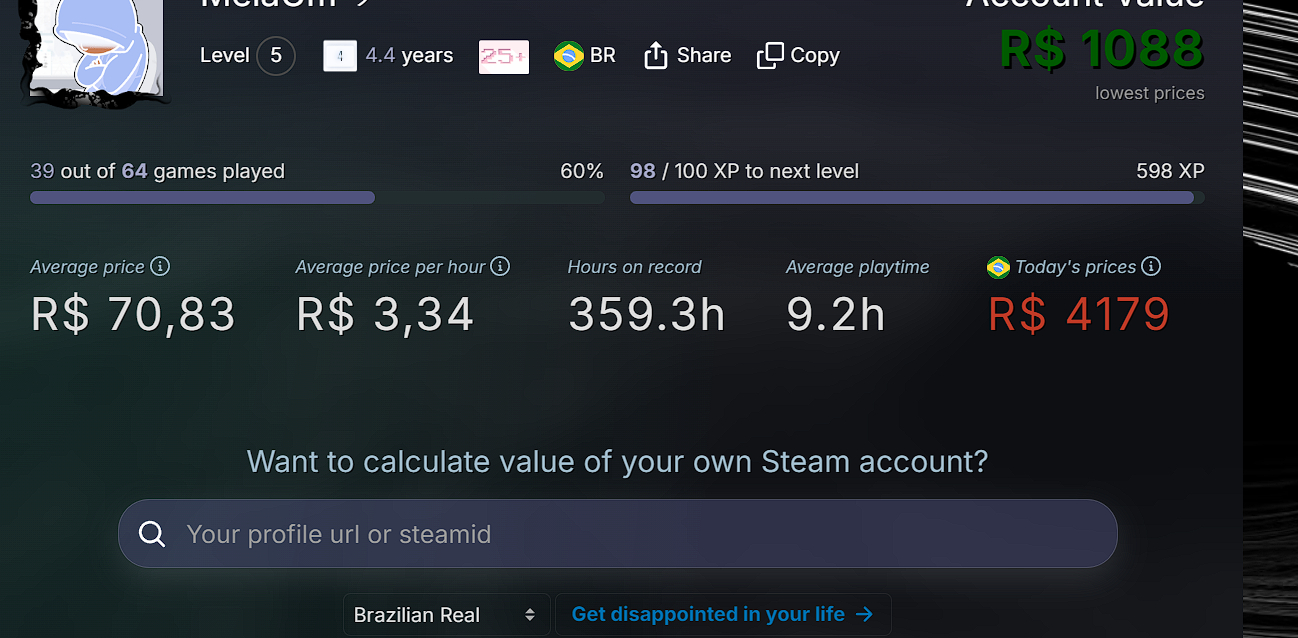 Conta Steam 4 Anos: DayZ, Cyberpunk, RDR2 E OUTROS