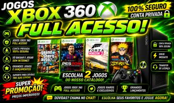 XBOX 360 COMBO 2 JOGOS À SUA ESCOLHA LEIA A DESCRIÇÃO