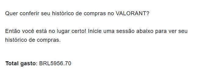 CONTA VALORANT R$6.000 GASTOS - FULL ACESSO