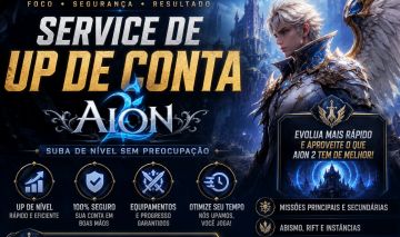 AION 2 GLOBAL | UP LEVEL MAX 45 | SERVIÇO DE RUSH