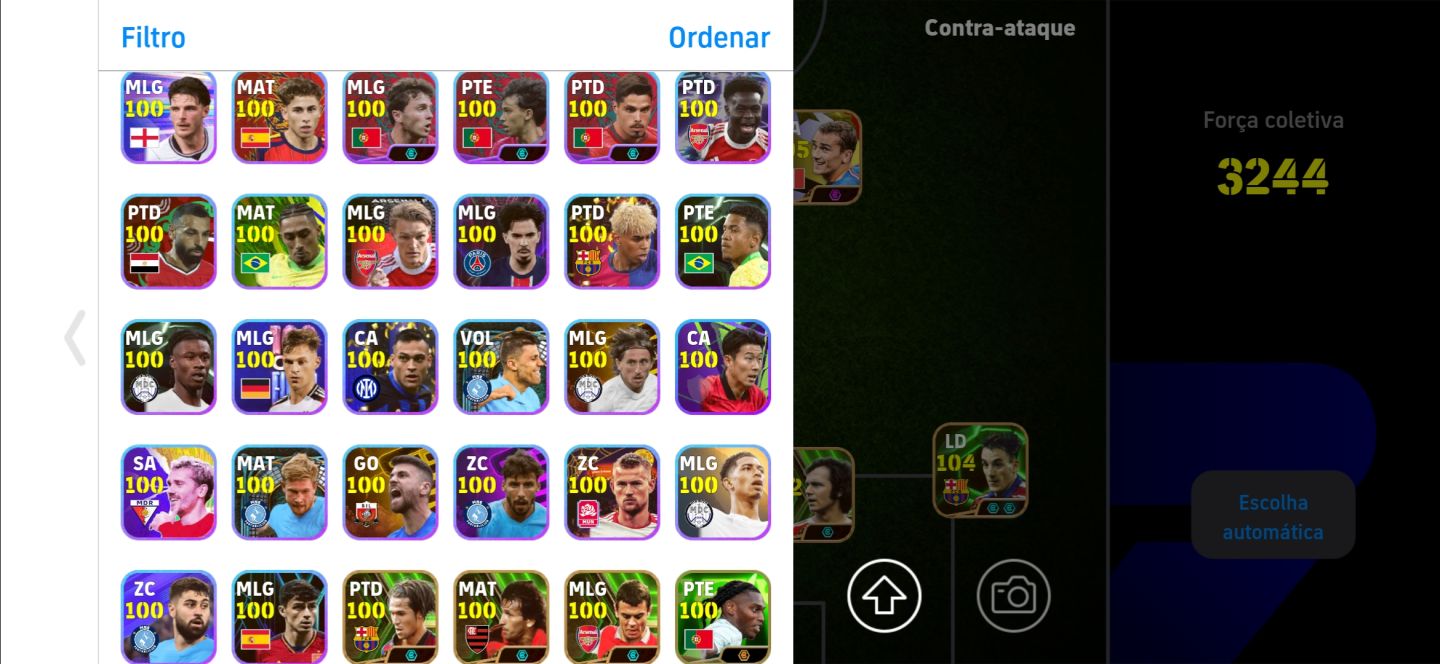 CONTA 3245+! BEST 109 NOVO + PELÉ 107 + GRIEZMANN 2018 + NEY DO PACK + VIERA E++