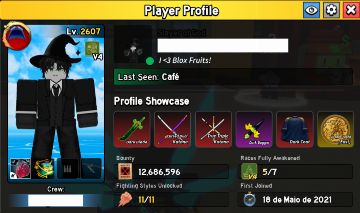 CONTA BLOX FRUITS INSANA DRAGON EAST PERM + 15K ROBUX GASTOS