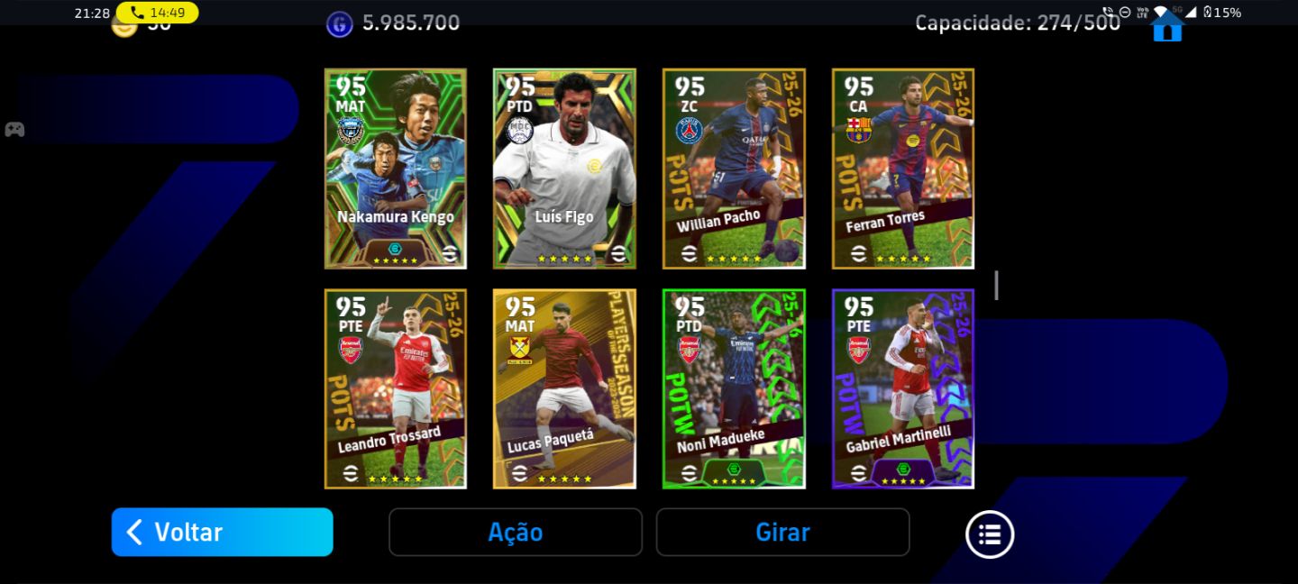 Conta de efootball 200