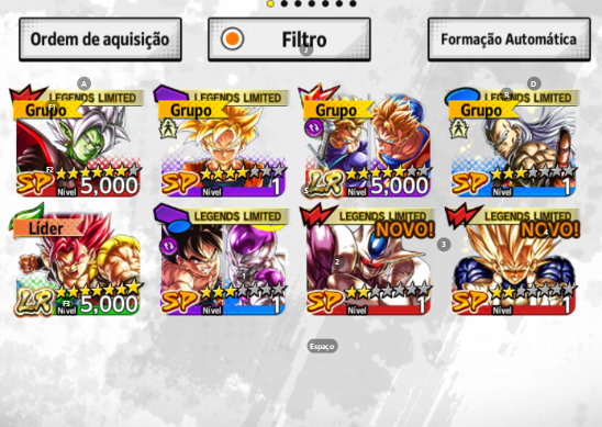 DRAGON BALL LEGENDS LR SHALET LR TRUNKS/GOHAN+30 MIL CRISTAIS (ANDROID)