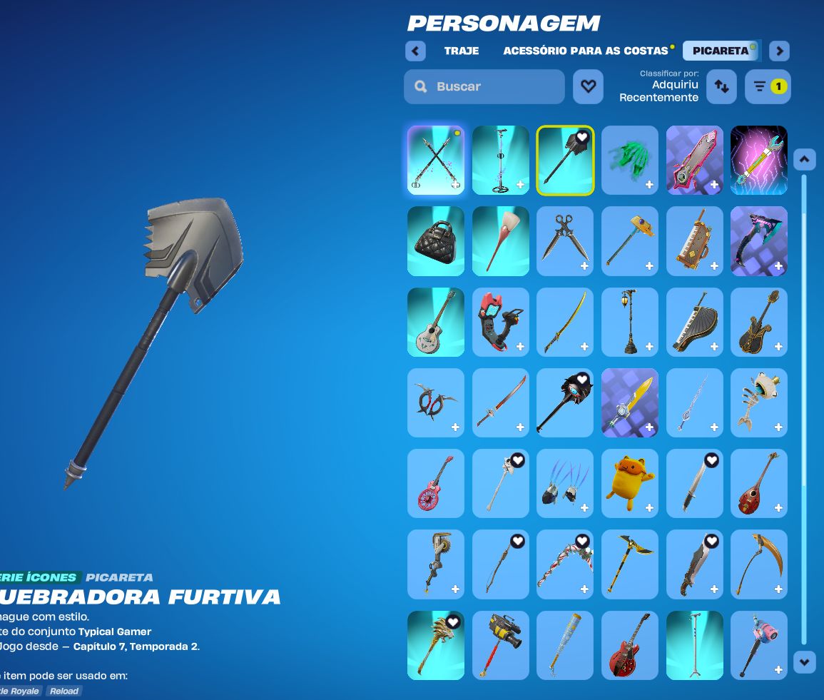 CONTA DIAMANTE FORTNITE RELOAD - SKINS TRYHARD (INFORMAÇÕES ALTERÁVEIS)