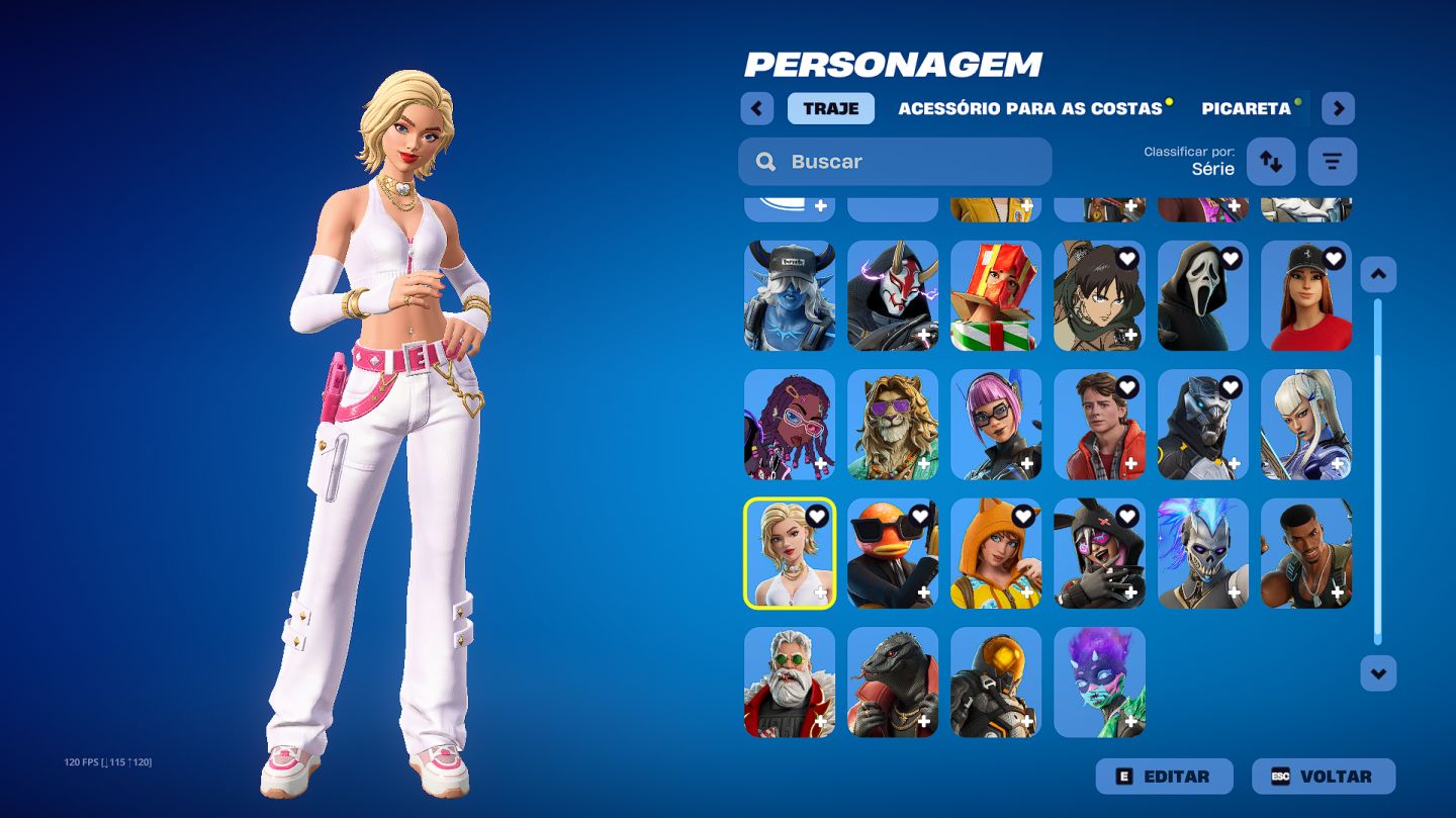 CONTA FORTNITE SKIN FERRARI, GHOST FACE, EREN, SKIN EXCLUSIVA XBOX