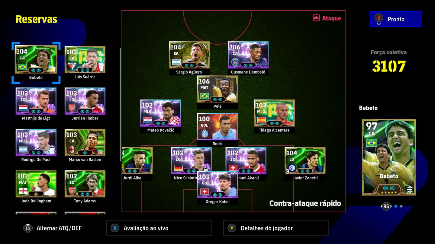 Conta STEAM meta de efootball 2027 com showtimes e epicos bons.