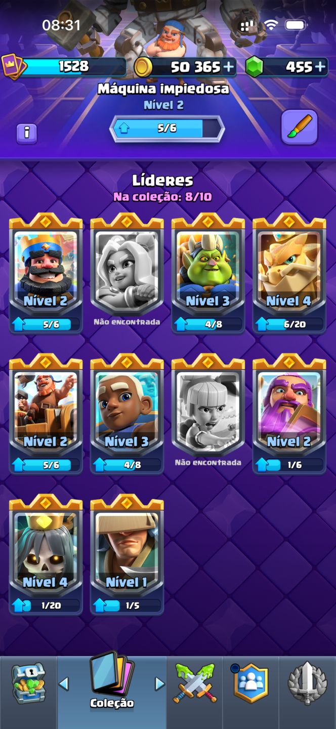 CONTA CLASH ROYALE FORTE / COMPLETA