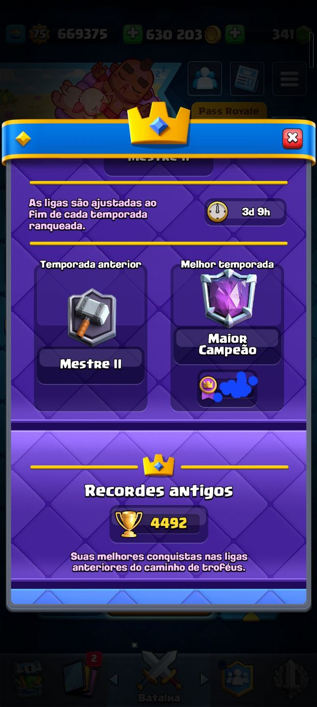 CONTA CLASH ROYALE, ALTO PADRAO, PARA PROPLAYERS