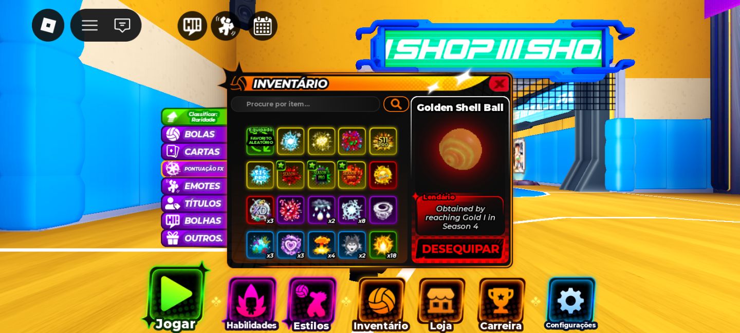 Conta de haikyuu legends com skin de instaplayer