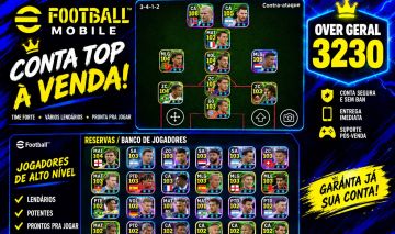 CONTA eFOOTBALL MOBILE OVER 3230
