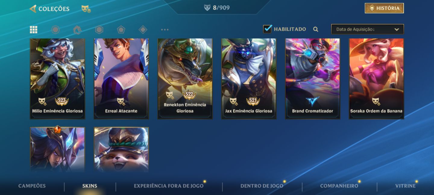Wild Rift - 22 bonecos + 8 skins