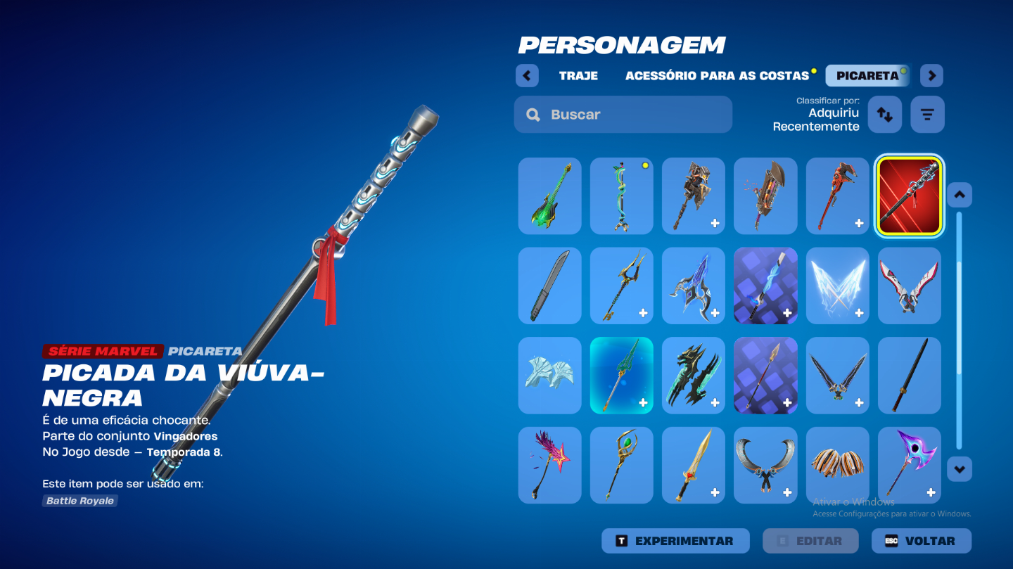 Conta fortnite varinha estelar(30+ skins)