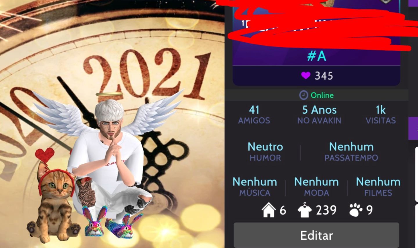 Conta Extremamente rara AVAKIN life