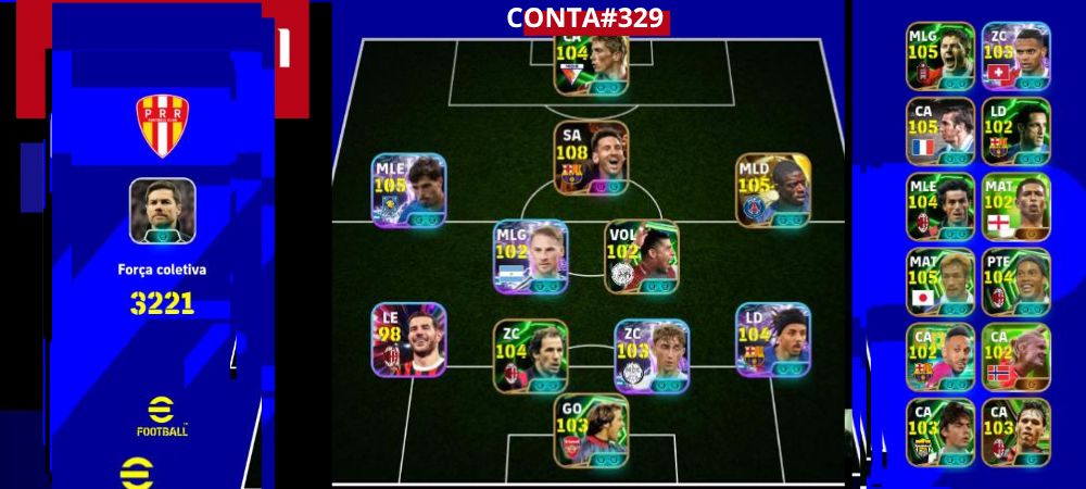 Contas Exclusivas de Efootball Mobile - Bigtimes, Épicos e Showtimes Incríveis