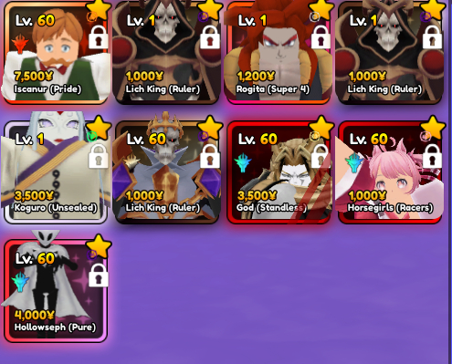 ANIME VANGUARDS - UNITS DE TRADE BARATAS