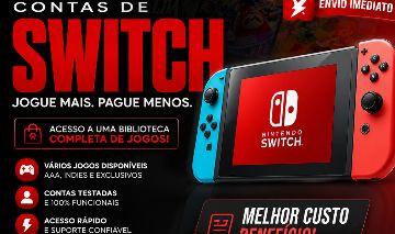 Contas compartilhadas de Switch - Para switch 1 e 2