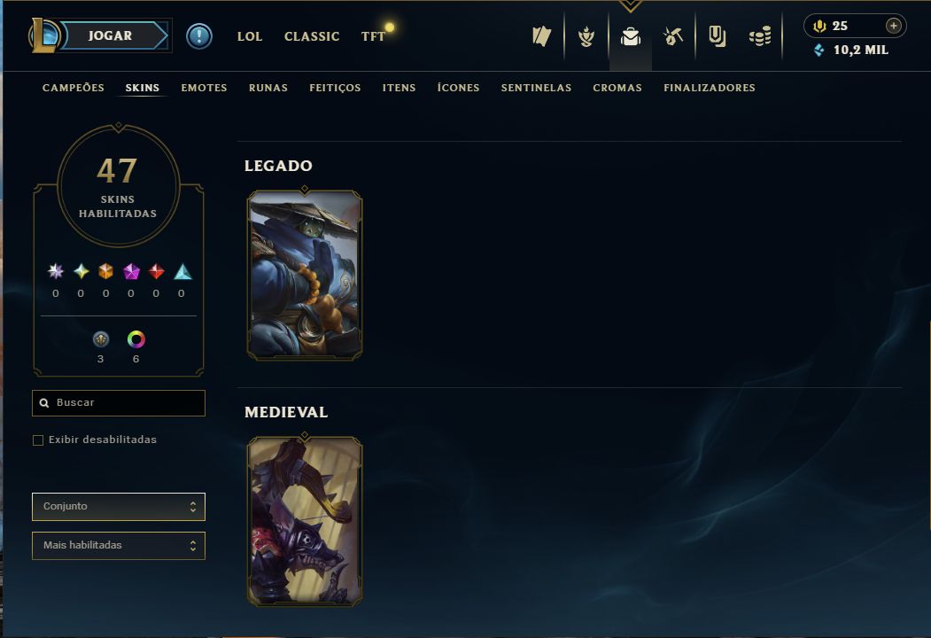 CONTA LEAGUE OF LEGENDS | NÍVEL 22