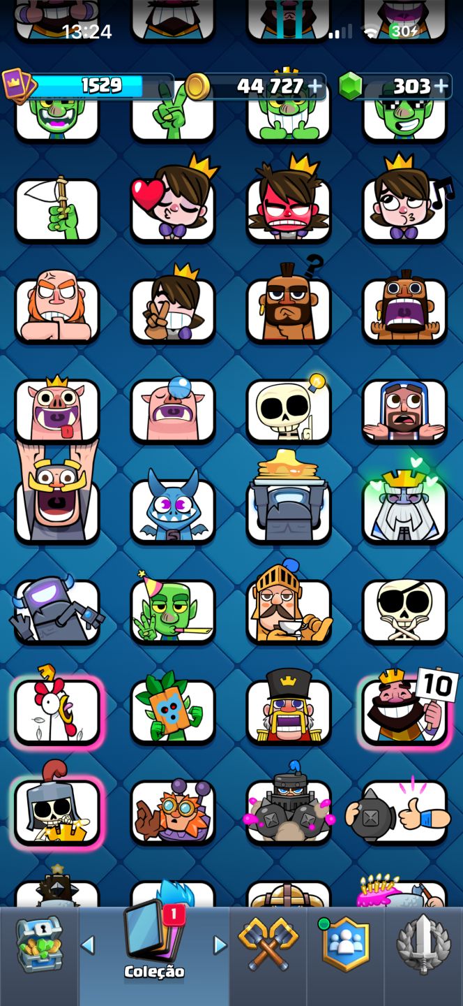 CONTA DE CLASH ROYAL 10.6K TROFÉUS COM TODAS CARTA UPADA E EVO!