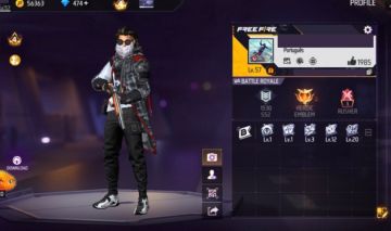 Conta FREE FIRE com Barba do velho + Bandeirão + Cobra + 474 Diamantes + Prime 4