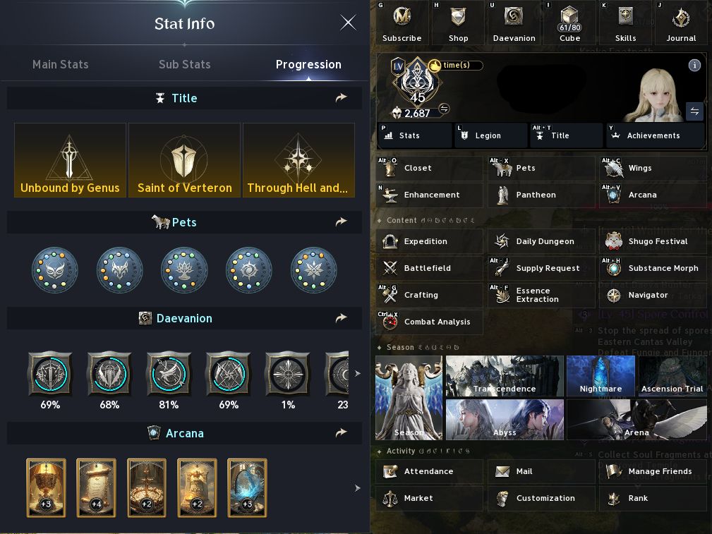 Aion 2 | Chanter Lvl 45 | 141K Power | 2687 Gs | Arma e 2 Anéis Craftados | Siel