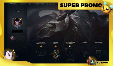 [SMURF LENDÁRIA] CONTA UNRANKED - 10K DE EA - DEUS REI DARIUS - RANKED LIBERADA!