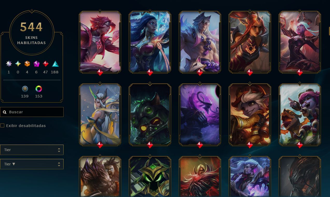 CONTA DE COLECIONADOR LOL + TFT + VALORANT