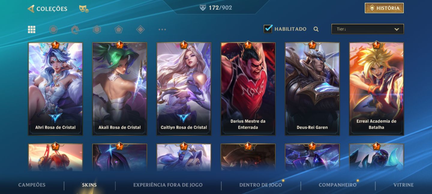 Conta lol wild Rift DESAFIANTE Com várias skins gacha