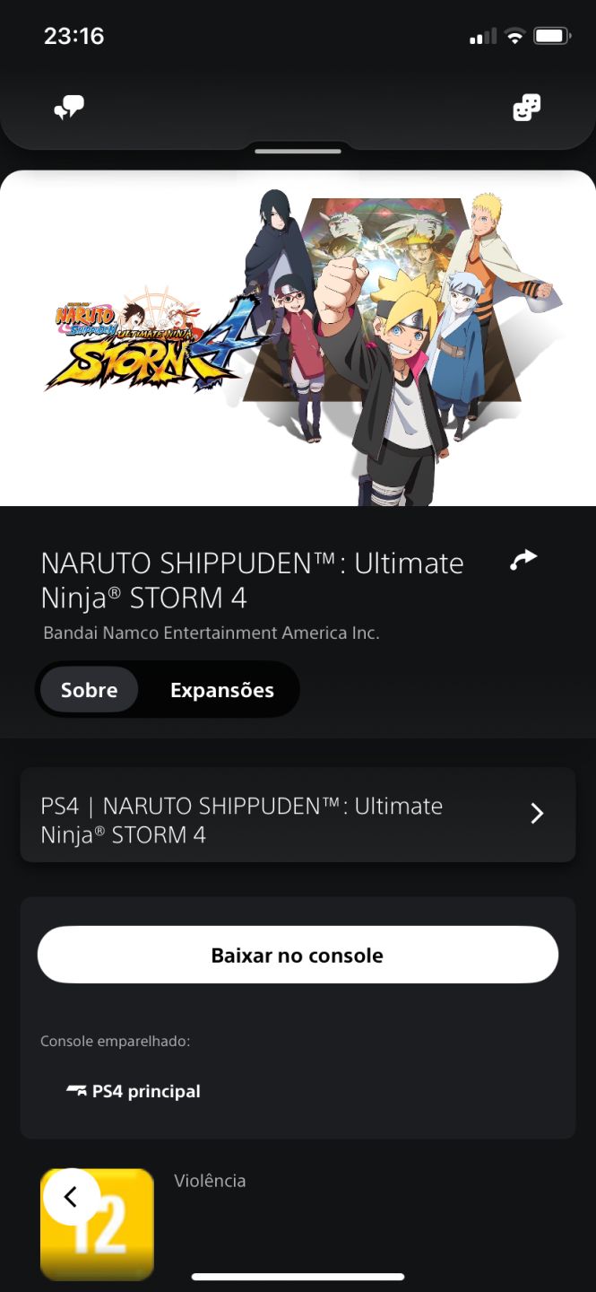 Conta PlayStation com naruto storm 4 e Lego dc super vilans (Faço mais barato)