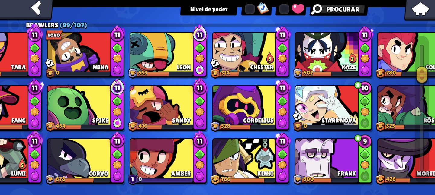 CONTA BRAWL STARS + CLASH ROYALE | BRAWL STARS 2018 | 13145 TROFÉUS