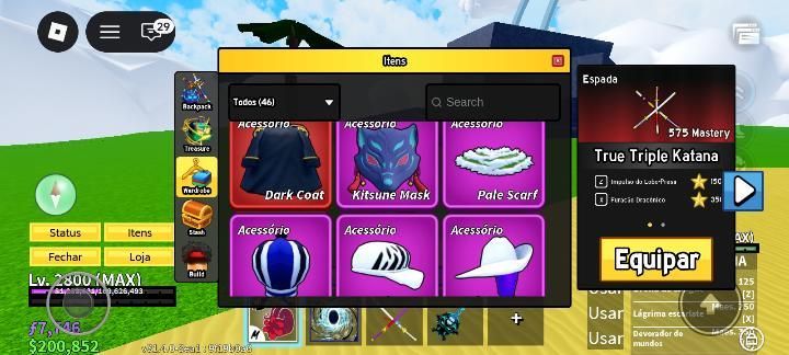 CONTA DE BLOX FRUIT LEVEL MAX, COM TODOS OS ESTILOS DE LUTA E PORTAL PERM