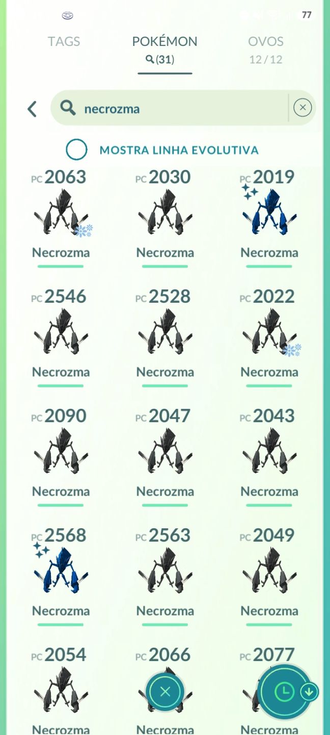 CONTA POKÉMON GO 2019 | 79 MEWTWOS | 31 NECROZMAS | SHINY + FUNDOS | +LENDAS