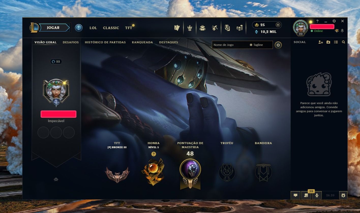 CONTA LEAGUE OF LEGENDS | NÍVEL 22