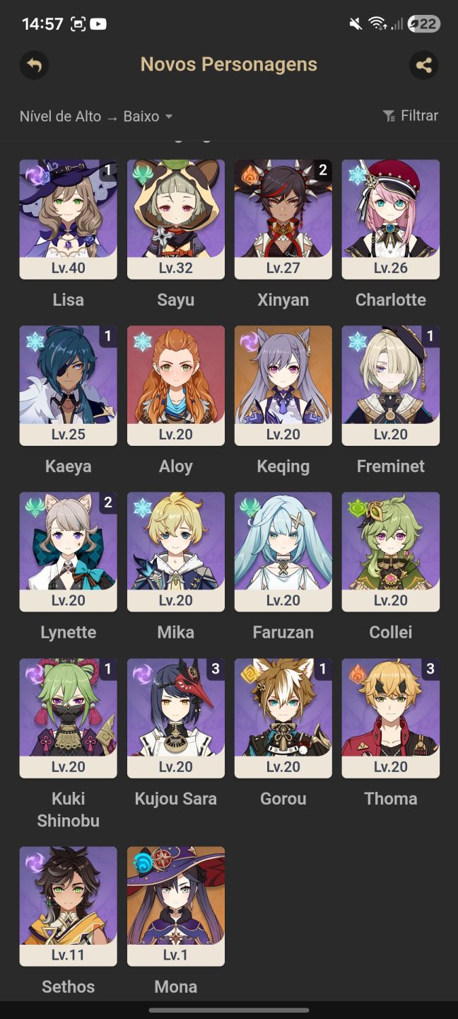CONTA GENSHIN + HONKAI + H3RD (tudo no mesmo login)