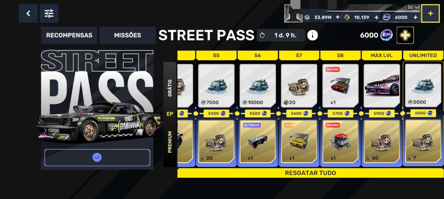 CARX STREET CONTAS SAFE CARROS PREMIUM EXCLUSIVOS E RAROS PREÇO ÚNICO NO MERCADO