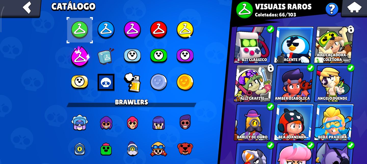CONTA BRAWL STARS COM 54K TROFÉUS/96 BRAWLERS/ 24 LVL 11/ TROCA DE NOME GRÁTIS