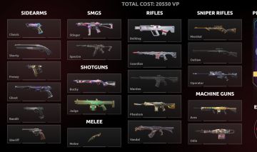 CONTA VALORANT - COM MUITAS SKINS!! 26.650 VPs gastos, MD5 LIBERADA