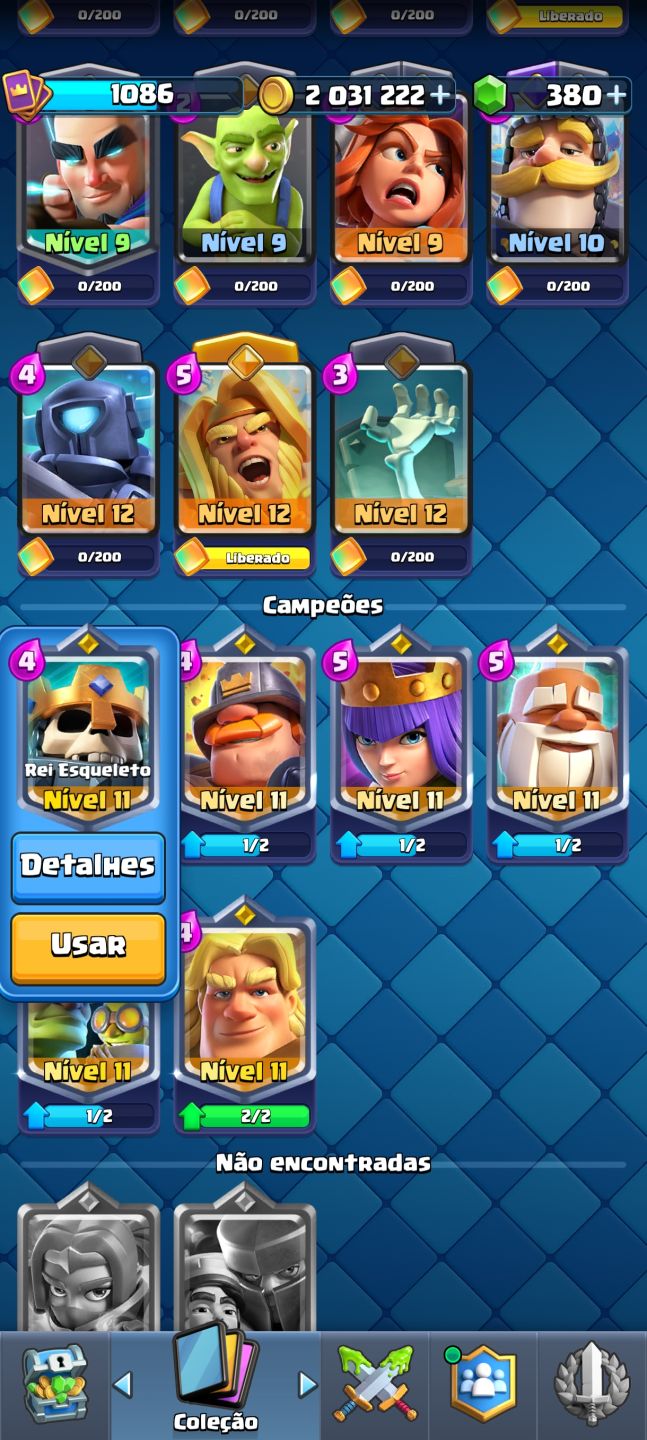 Conta Clash Royale nível 13