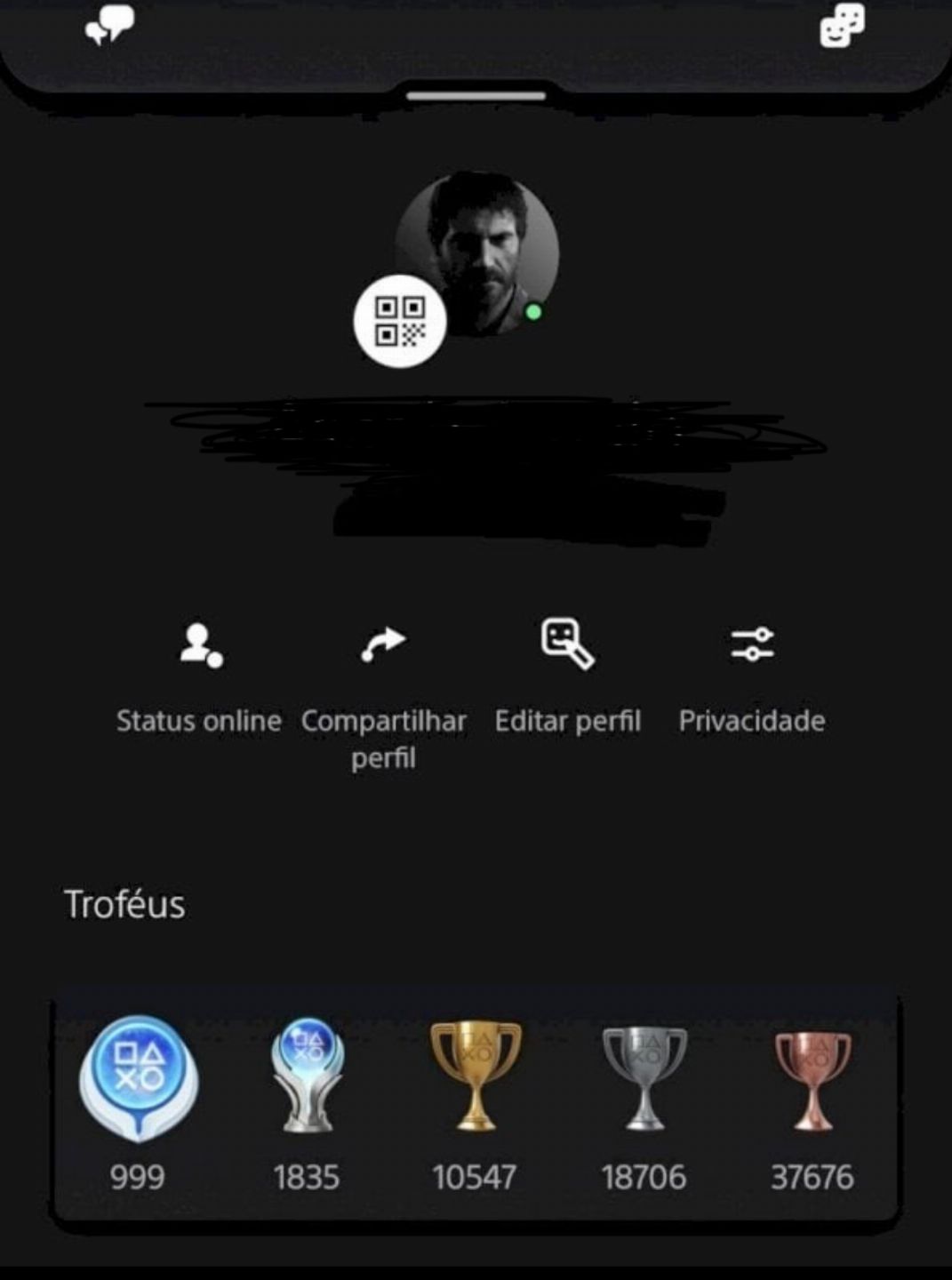 Contas PlayStation LEVEL 999 +1500 Platinas