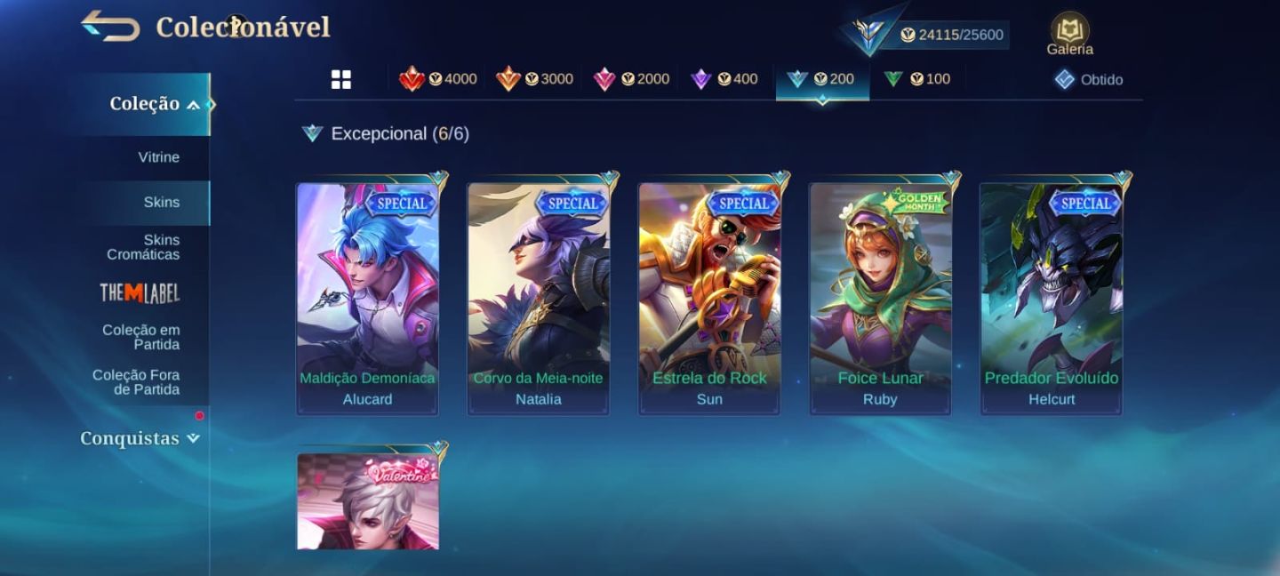 CONTA MOBILE LEGENDS ANTIGA | 80 SKINS | 3 KOF + 3 LUCKY BOX | ACEITO PROPOSTAS