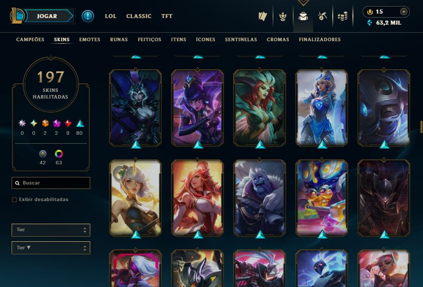 [HandLevel] Lv 700+Gold 3+MAIN MIDLANER+197 Skins/Icones Antigos 2013+KATARINA