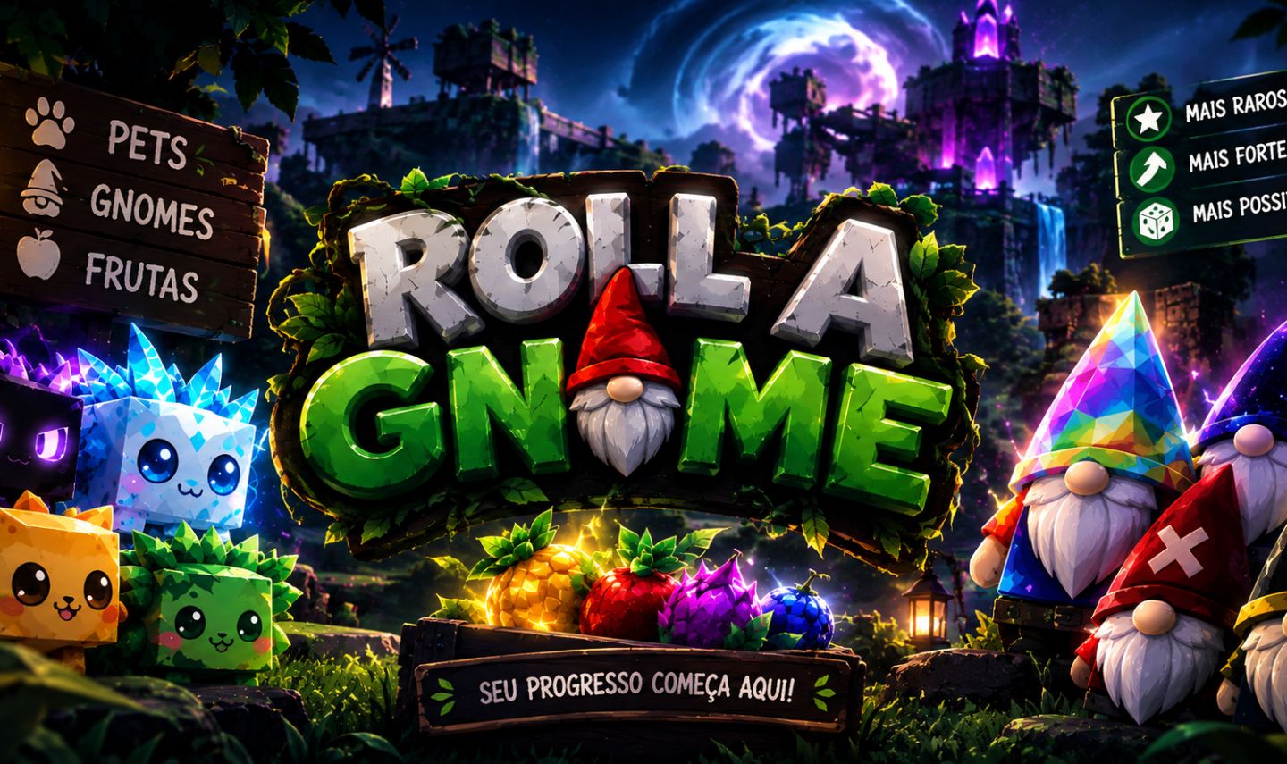 ROLL A GNOME - Os melhores Pets, Frutas e Gnomos!