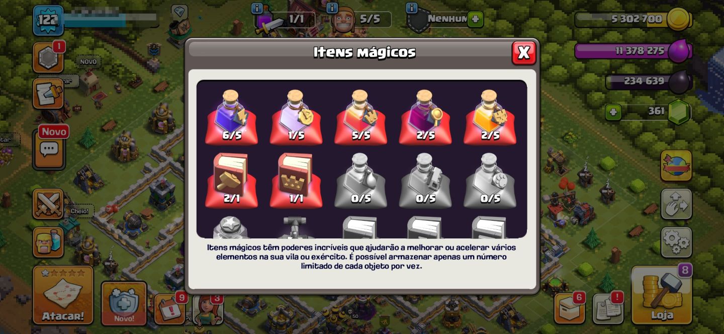 Conta clash of clans CV12 quase full