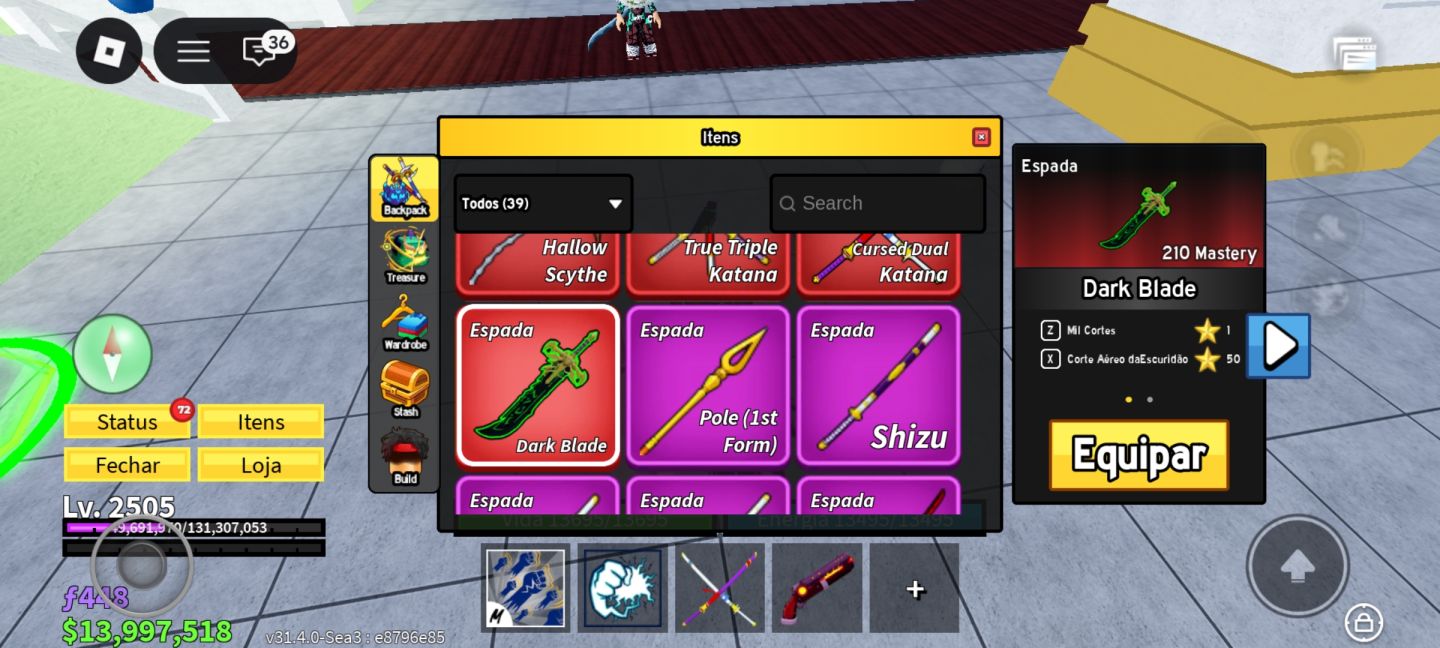 CONTA DE BLOX FRUITS COM TODAS GAMEPASS 30000bounty com Frutas perms