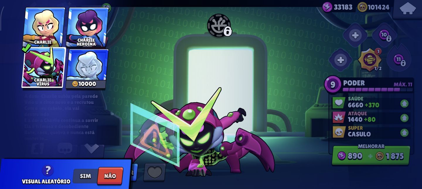 Conta profissional de brawl stars 66K de Troféus