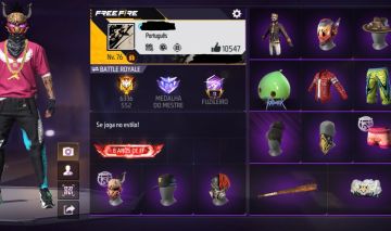 CONTA FREE FIRE PRIMEIROS PASSES COMPLETOS MUITO RARO