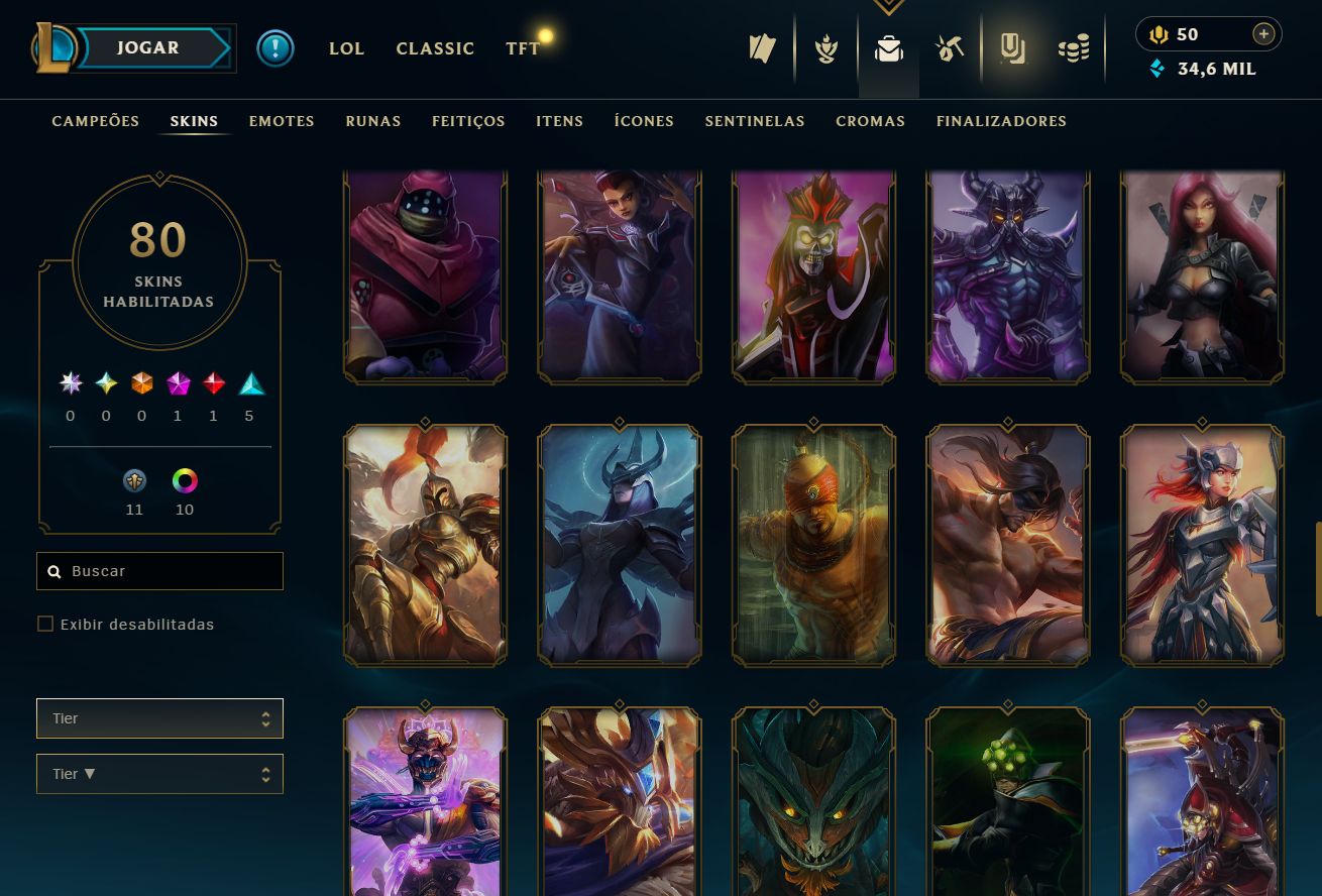 CONTA ÚNICA NO SERVER BR! KAYLE JUÍZA - RAMMUS REI - ELISE/JANNA VITORIOSA